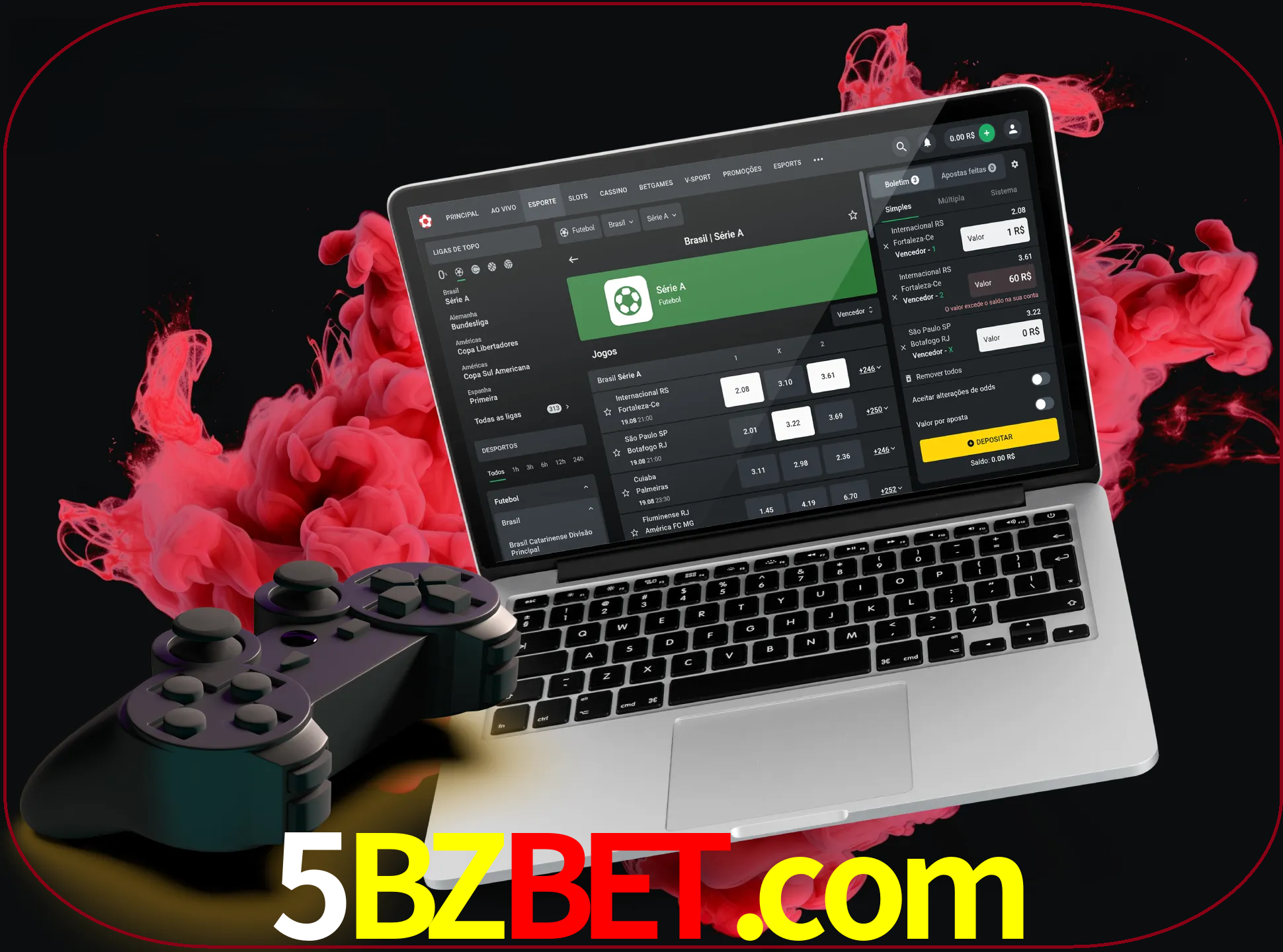 Visite a secção especial de jogos de vídeo em 5bzbet para descobrir em que jogos pode apostar e ganhar muito dinheiro.