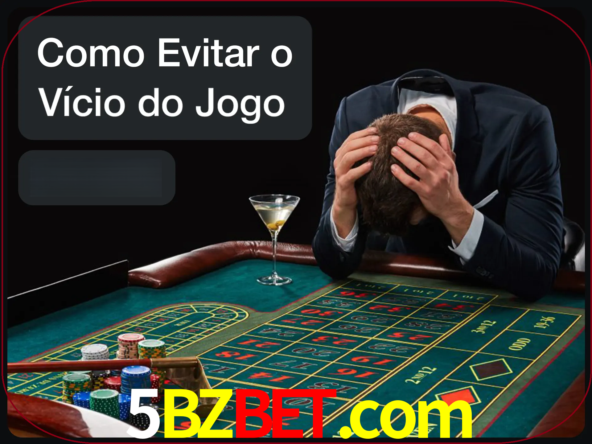 Você é responsável por cada uma de suas apostas.